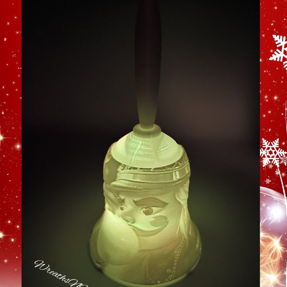3D Printed Nutcracker Lithophane Lighted Bell, Christmas Night Light, Christmas - Picture 4 of 8